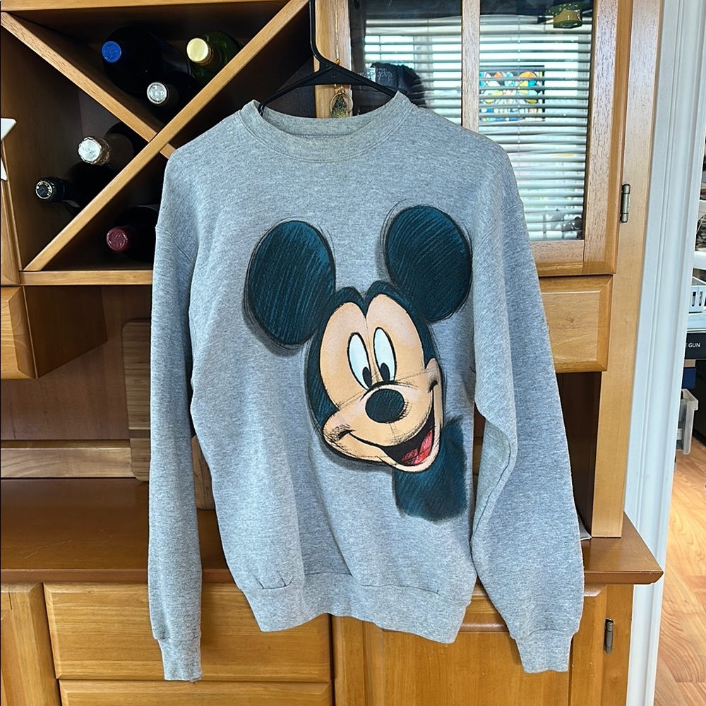 Gray Mickey Mouse Sweater